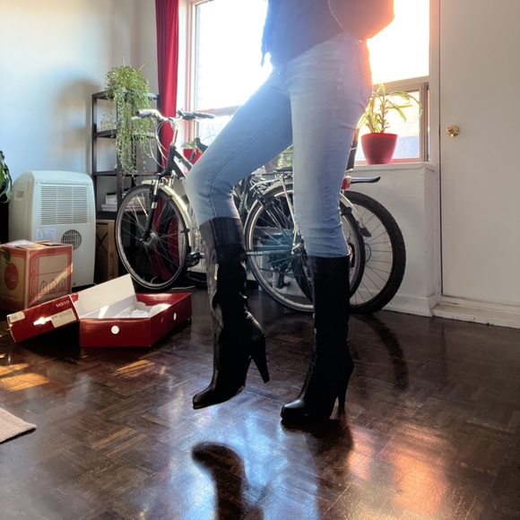 Guess leather boots with heel - Pozina - Picture 3 of 7